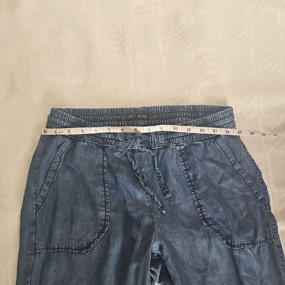 Blue Ankle Cropped Casual Pants - Picture 6 of 16